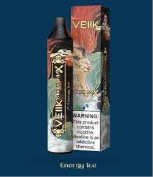 VEIIK Micko MAX vaporizador desechable 1500 inhalaciones hielo energético - VEIIK vape Chile 280X49