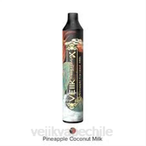 VEIIK Micko MAX vaporizador desechable 1500 inhalaciones leche de coco piña - VEIIK airo pod Chile 280X44