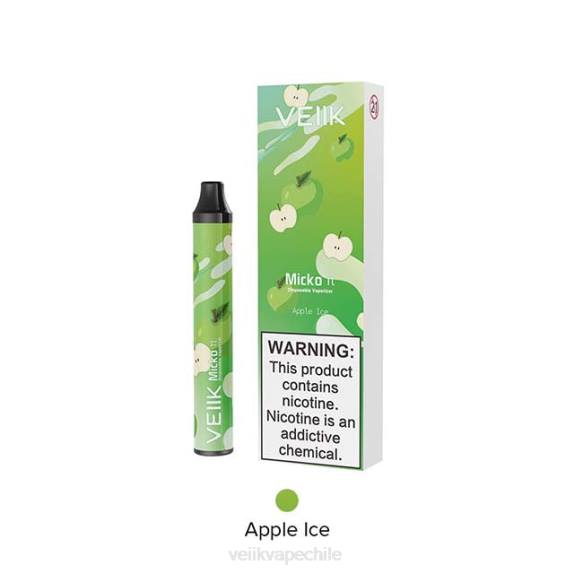 VEIIK Micko Pie vaporizador desechable 600 inhalaciones hielo de manzana - VEIIK vape Chile 280X19