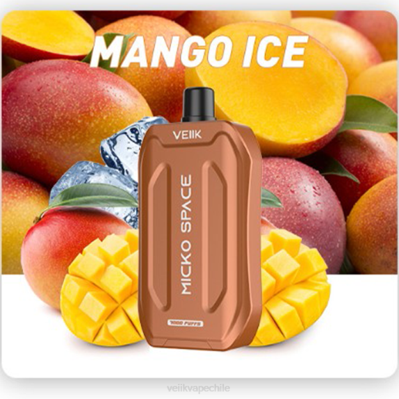 VEIIK Micko Space vape desechable 7000 inhalaciones hielo de mango - VEIIK Chile 280X40