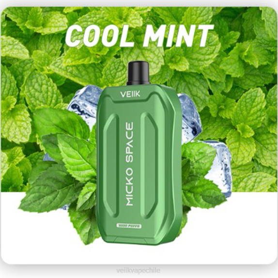 VEIIK Micko Space vape desechable 7000 inhalaciones menta fresca - VEIIK micko q Chile 280X36